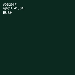 #0B291F - Bush Color Image