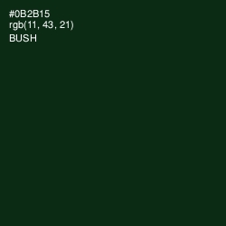 #0B2B15 - Bush Color Image
