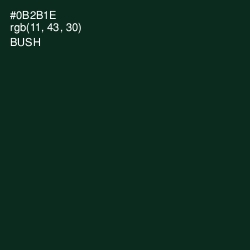 #0B2B1E - Bush Color Image
