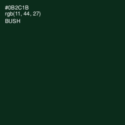 #0B2C1B - Bush Color Image