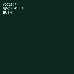 #0C291F - Bush Color Image