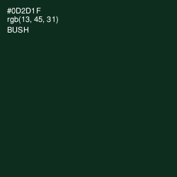#0D2D1F - Bush Color Image