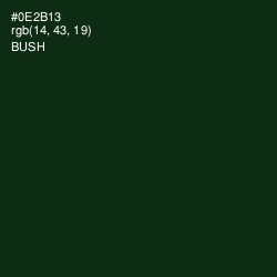 #0E2B13 - Bush Color Image