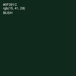 #0F291C - Bush Color Image