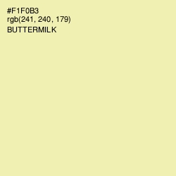 #F1F0B3 - Buttermilk Color Image