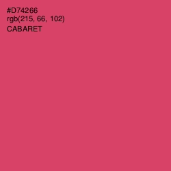#D74266 - Cabaret Color Image