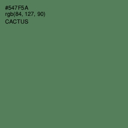 #547F5A - Cactus Color Image