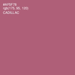 #AF5F78 - Cadillac Color Image