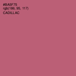 #BA5F75 - Cadillac Color Image