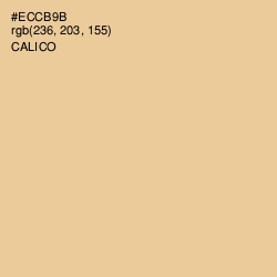 #ECCB9B - Calico Color Image