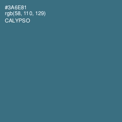 #3A6E81 - Calypso Color Image