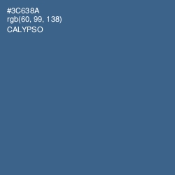 #3C638A - Calypso Color Image