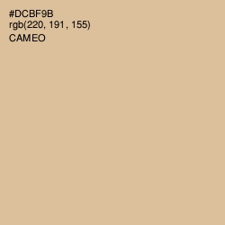 #DCBF9B - Cameo Color Image