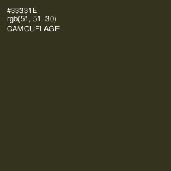 #33331E - Camouflage Color Image