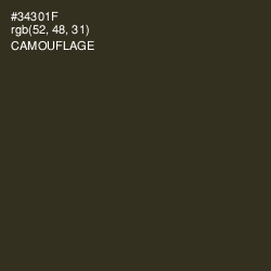 #34301F - Camouflage Color Image