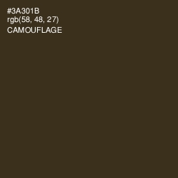 #3A301B - Camouflage Color Image