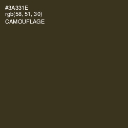 #3A331E - Camouflage Color Image