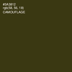 #3A3812 - Camouflage Color Image