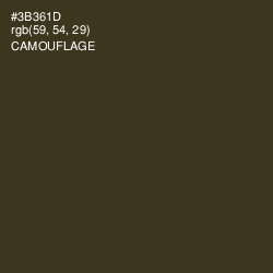 #3B361D - Camouflage Color Image