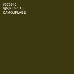 #3C3910 - Camouflage Color Image