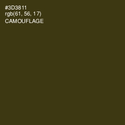 #3D3811 - Camouflage Color Image