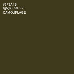 #3F3A1B - Camouflage Color Image
