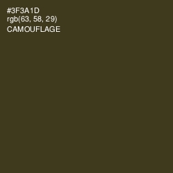#3F3A1D - Camouflage Color Image