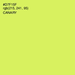 #D7F15F - Canary Color Image
