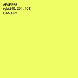 #F0FE65 - Canary Color Image