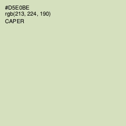 #D5E0BE - Caper Color Image