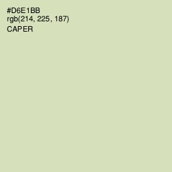 #D6E1BB - Caper Color Image