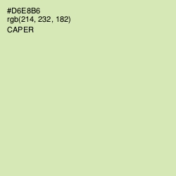 #D6E8B6 - Caper Color Image