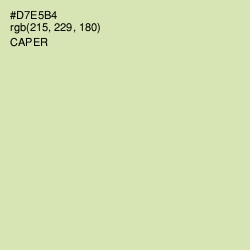 #D7E5B4 - Caper Color Image