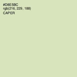 #D8E5BC - Caper Color Image