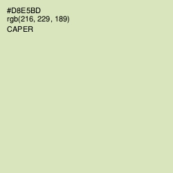 #D8E5BD - Caper Color Image