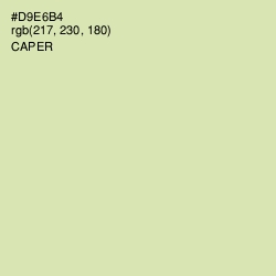 #D9E6B4 - Caper Color Image