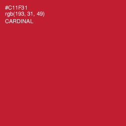 #C11F31 - Cardinal Color Image