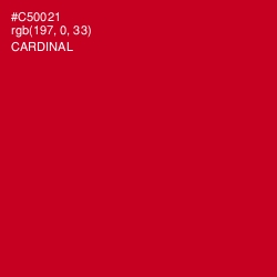 #C50021 - Cardinal Color Image