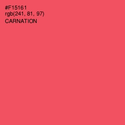#F15161 - Carnation Color Image