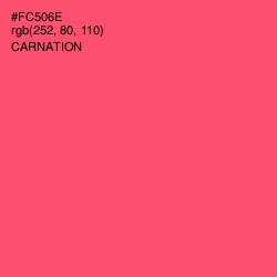 #FC506E - Carnation Color Image