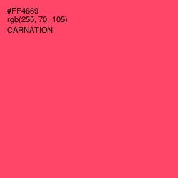 #FF4669 - Carnation Color Image