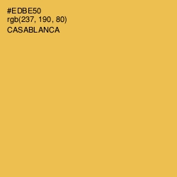 #EDBE50 - Casablanca Color Image