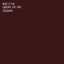 #3C171A - Cedar Color Image