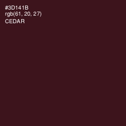 #3D141B - Cedar Color Image