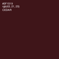 #3F1519 - Cedar Color Image