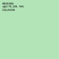 #B2E4B8 - Celadon Color Image