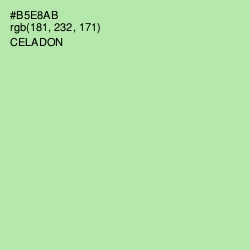 #B5E8AB - Celadon Color Image