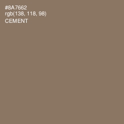 #8A7662 - Cement Color Image