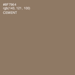 #8F7964 - Cement Color Image