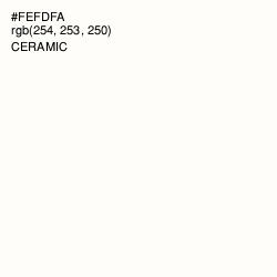 #FEFDFA - Ceramic Color Image